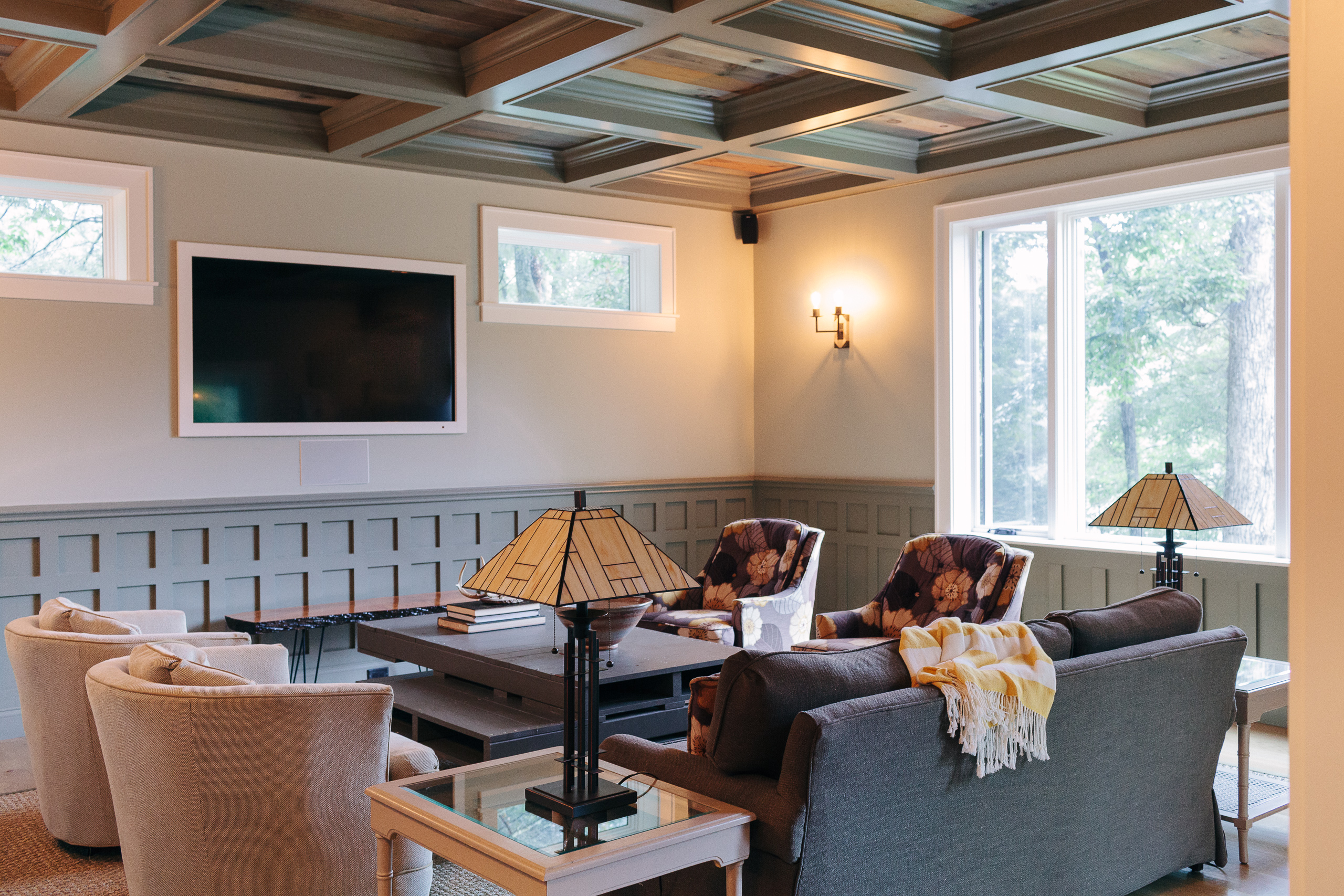 lake toxaway coffered ceiling design