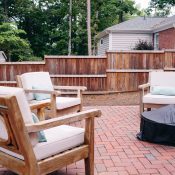 patio and fire pit seating