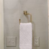 grasscloth and hand towels